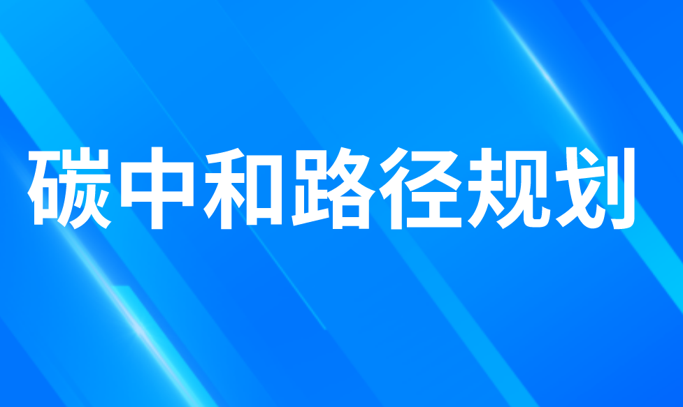 碳中和路徑規(guī)劃